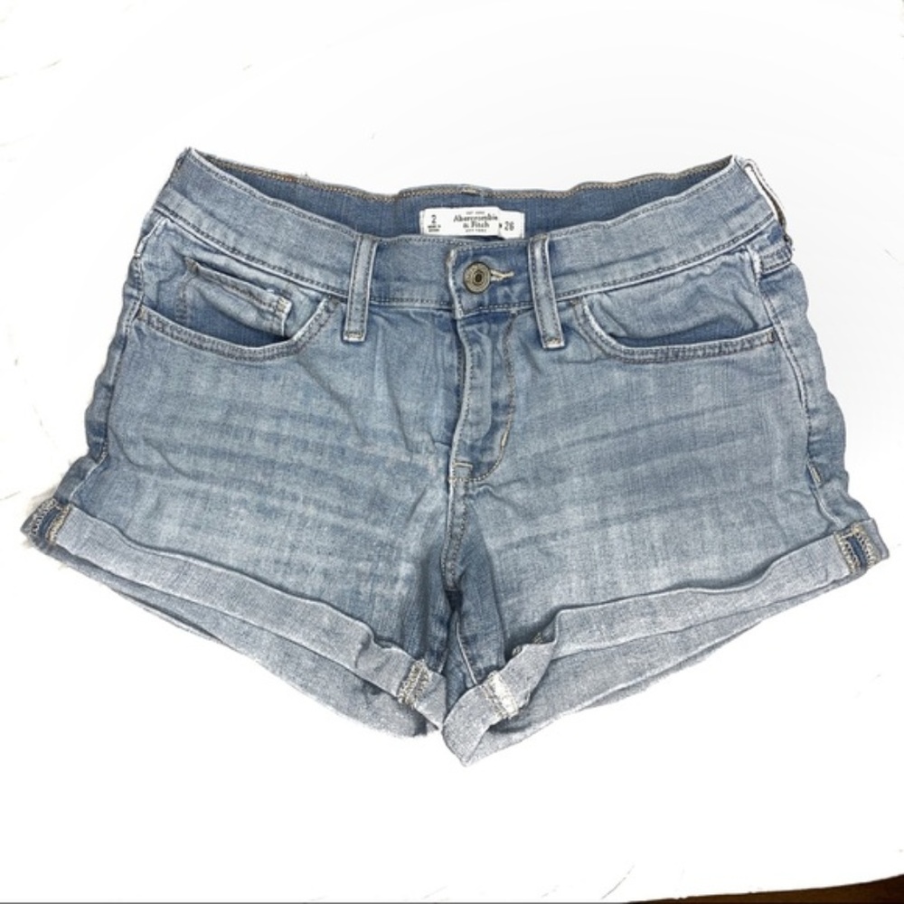 Abercrombie and Fitch Light Wash Jeans Shorts